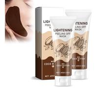Adera Bright Skin Peeling Mask, Adera Peeling Mask, Chocolat Nicotinamide Peeling Mask, Anti - âge Exfoliant Masque, éclaircissant Hydratant Peeling Masque, Convient à Tous (2pcs)