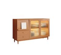 ADERFETBI Buffet de restaurant avec porte, armoire intégrée, salon, armoire à thé, cuisine de maison, armoire pour vaisselle, étagère Madia