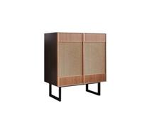 ADERFETBI Buffet en rotin en bois massif, meuble buffet simple et moderne, meuble de rangement pour salle de bain, meuble à vin pour la maison, buffets (A)