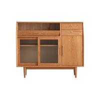 ADERFETBI Buffet minimaliste postmoderne, meuble pour thé, armoire en bois massif pour la maison, armoire de rangement, buffets
