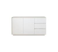 ADERFETBI Buffet Salle a Manger 150cm Console d'Entrée Blanche en Bois pour Maison, Armoire de Rangement Moderne pour Salon, Meuble Minimaliste Adapté aux Cuisines et Salles à Manger Bahut