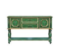 ADERFETBI Buffet Salle a Manger Armoire de Porche de Pays Nordique, Planche en Bois, Ancien Couloir, Armoire de Rangement de Cuisine, Buffet de décoration Bahut