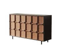 ADERFETBI Buffet Salle a Manger Armoire de Porche rétro, Chambre à Coucher, Salon, Armoire de Rangement Murale en Bois Massif Bahut(140cm)