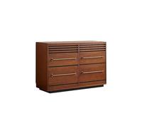 ADERFETBI Buffet Salle a Manger Armoire de Rangement pour Lit Bois Massif 120x40x80cm + Console de Salon Rétro, pour Entrée Couloir Cuisine Bahut