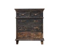ADERFETBI Buffet Salle a Manger Armoire De Rangement Rétro À Cinq Tiroirs, Meuble De Rangement Personnalisé, Hôtel, Lit Et Petit Déjeuner, Chambre À Coucher, Salon Bahut