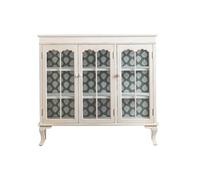 ADERFETBI Buffet Salle a Manger Armoire D'entrée Imprimée Rétro, Buffet Simple en Vieux Verre, Armoire De Rangement for Lit Et Petit Déjeuner Bahut(M:110CMX40.5CMX101.5CM)