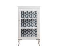 ADERFETBI Buffet Salle a Manger Armoire D'entrée Imprimée Rétro, Buffet Simple en Vieux Verre, Armoire De Rangement for Lit Et Petit Déjeuner Bahut(S:66.5CMX40.5CMX114.5CM)