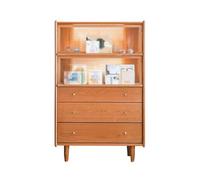 ADERFETBI Buffet Salle a Manger Armoire Latérale Simple en Bois Massif, Style Nordique, Meuble De Rangement for Salon, Cuisine, Maison, Buffet Bahut