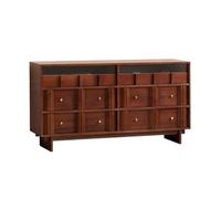 ADERFETBI Buffet Salle a Manger Buffet Chinois en Bois Massif, Buffet de Restaurant, Armoire latérale de Cuisine, Armoire de Rangement, Console Bahut(S:120 * 40 * 85cm)