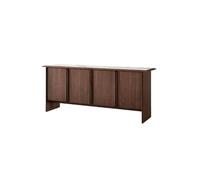 ADERFETBI Buffet Salle a Manger Buffet de Cuisine en Bois Massif, Meuble de Rangement en Panneau de Roche, Meuble de Restaurant Bahut(160cm)