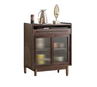 ADERFETBI Buffet Salle a Manger Buffet De Cuisine en Bois Massif Simple De Style Chinois, Armoire De Rangement À Porte Coulissante Multifonctionnelle, Armoire De Rangement Bahut(C,L:100CMX40CMX92CM)