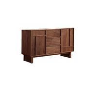 ADERFETBI Buffet Salle a Manger Buffet de Salle à Manger en Bois Massif avec Lignes squelettes, Meuble d'entrée de Rangement Multifonctionnel Simple Bahut