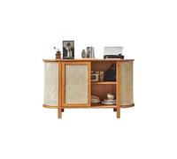ADERFETBI Buffet Salle a Manger Buffet de Salle à Manger en rotin Contre Le Mur Salon Simple Casier de Rangement en Bois for la Maison Bahut