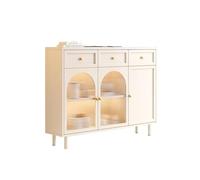 ADERFETBI Buffet Salle a Manger Buffet De Style Crème À La Mode Et Simple, Armoire De Rangement for Salon À Thé, Armoire De Rangement for Cuisine Bahut(A)