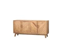 ADERFETBI Buffet Salle a Manger Buffet en Bois Massif rétro Ancien Salon d'accueil Armoire d'entrée Armoire de Rangement Bahut(180 * 45 * 85cm)
