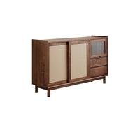 ADERFETBI Buffet Salle a Manger Buffet en Noyer de 160 cm, idéal for Les rangements Simples dans Les Salons. Bahut(140cm)