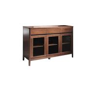 ADERFETBI Buffet Salle a Manger Buffet Moderne en Bois Massif, Armoire de Table Contre Le Mur, Armoire à Bols for la Maison Bahut