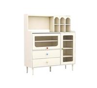 ADERFETBI Buffet Salle a Manger Buffet Moderne Et Créatif De Style Crème, Salon, Salle À Manger, Armoire À Thé, Placard De Cuisine À Domicile Bahut(M:120CMX40CMX135CM)