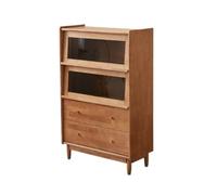 ADERFETBI Buffet Salle a Manger Buffet Nordique en Bois Massif, Buffet de Salon, vitrine d'entrée, Armoire de Buffet de Cuisine et de Restaurant Bahut(A)