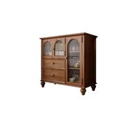 ADERFETBI Buffet Salle a Manger Buffet rétro Contre Le Mur Armoire de Rangement Chinoise en Bois Salon Maison Armoire à café Bahut