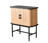 ADERFETBI Buffet Salle a Manger Buffet rétro en Bois Massif avec Porte, Armoire de Salon, Buffet de Cuisine, adapté aux Restaurants et cafés Bahut(M:100 * 40 * 90cm)