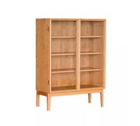 ADERFETBI Buffet Salle a Manger Buffet Simple en Bois Massif, Vitrine De Salon, Armoire De Rangement en Verre, Armoire Bahut