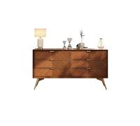 ADERFETBI Buffet Salle a Manger Meubles de Rangement de Salon en Bois Massif, armoires à tiroirs de Rangement de Chambre Modernes Bahut(160cm)