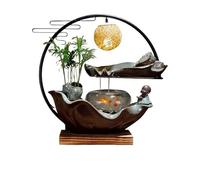 ADERFETBI Fontaine Eau Decoration Décorations d'eau de Bureau, Fontaine de rocaille, Paysage, Circulation créative, Aquarium, Salon, Porche Zen Interieur(B)
