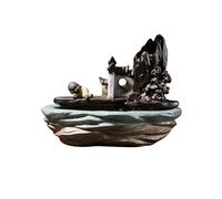 ADERFETBI Fontaine Eau Decoration Rocaille et Eau Courante for Gagner de l'argent Ornements Salon Bureau Fontaine à Eau circulante Bureau Aquarium créatif Zen Interieur