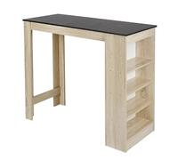 ADERFETBI Mange Debout Comptoir de Bar Moderne Moderne Nordique for Le Salon de Salon du Bureau de Cuisine multifonctionnelle comptoir avec Un Rack à 4 Niveaux for Le Stockage Table Bar(G)