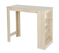ADERFETBI Mange Debout Comptoir de Bar Moderne Moderne Nordique for Le Salon de Salon du Bureau de Cuisine multifonctionnelle comptoir avec Un Rack à 4 Niveaux for Le Stockage Table Bar(E)