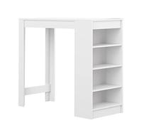 ADERFETBI Mange Debout Comptoir de Bar Moderne Moderne Nordique for Le Salon de Salon du Bureau de Cuisine multifonctionnelle comptoir avec Un Rack à 4 Niveaux for Le Stockage Table Bar(D)