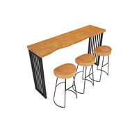 ADERFETBI Mange Debout Nordic Fashion Bar Home Salon Cuisine Bar Bar Milk The Shop Balcon Balcon Long Table Bar, Exclusion des chaises Table Bar