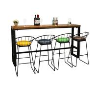 ADERFETBI Mange Debout Nordic rétro Restro Restaurant Mur Counter Home Salon Cuisine Cuisine de Bar à Pieds Multiples multifonctionnelles sans chaises Table Bar