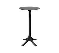 ADERFETBI Mange Debout Table Haute Rond Minimaliste Moderne Mode Nordique Mode Multifonctionnel Bar Milk Tea Shop Cafe Balcon de Loisirs en Plein air Table Bar(Black,70cm)