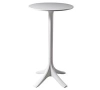 ADERFETBI Mange Debout Table Haute Rond Minimaliste Moderne Mode Nordique Mode Multifonctionnel Bar Milk Tea Shop Cafe Balcon de Loisirs en Plein air Table Bar(White,60cm)