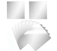 ADERTOS 10PCS Plaque en Aluminium, 20 x 20cm Plaque de Panneau en Aluminium Épaisseur 0.5mm Feuille de Tôle d'Aluminium Panneau en Aluminium Plaque en Tôle d'Aluminium pour Soudure, Découpage