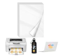 ADERTOS 15PCS Papier Autocollant Imprimante, Papier Autocollant Jet d'Encre A4 Imprimables Papier Autocollant Étiquette Adhésif Imprimable Feuilles de Papier Autocollant Pour Etiquettes Blanc Brillant