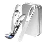 ADERTOS Coupe Ongle, Coupe Ongle Pied en Acier Inoxydable Coupe Ongle pour Ongles Épais, 15mm Ouverture Large de la Mâchoire, Coupe Ongle Professionnel avec le Fichier de l'ongle pour Hommes et Femmes