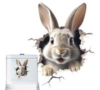 Adesivi murali coniglio,Adesivo murale coniglietto | Peel Stick Decalcomanie da muro Decorazioni per la scuola materna Peel Stick - Adesivo simpatico coniglio cartone animato, decorazione della sala g