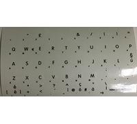 AdesiviTastiera.it - Lettres autocollantes pour Apple Mac Book Air Pro, clavier italien, fond transparent, lettres colorées Nero
