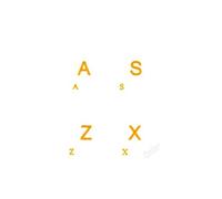 AdesiviTastiera.it - Lettres autocollantes pour Apple Mac Book Air Pro, clavier italien, fond transparent, lettres colorées Giallo