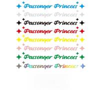 Adesivo per Auto da principessa, Artstickers Autocollants pour Voiture,Autocollants Princesse Passager,Passenger Princess Sticker,Autocollants Princesse Passager