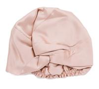 Ade'Soie - Bonnet en Soie 22 Momme 100% Soie de mûrier Grade 6A I Turban Femme Soin des Cheveux Nuit et Jour I Bonnet de Nuit Tous Types de Cheveux I Couleur Rose Pink
