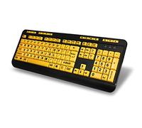 Adesso AKB-132UY - EasyTouch 132 Florescent Yellow Multimedia Desktop Keyboard