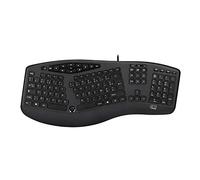Adesso AKB-160UB USB QWERTY Anglais américain Noir - Claviers (Standard, Avec fil, USB, Clavier à membrane, QWERTY, Noir)