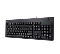 Adesso Clavier à empreintes digitales conforme à la norme TAA avec cryptage AES 256 filaire USB pleine taille 104 touches compatible Windows Hello fabriqué à Taiwan pour l'éducation commerciale