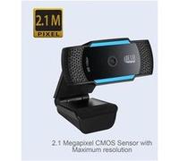 Adesso CyberTrack H5, 1080p HD Autofocus Webcam intégré, Double Microphone, Suppression du Bruit, Webcam USB Plug and Play pour PC Windows Mac OS, pour vidéoconférence, VoIP