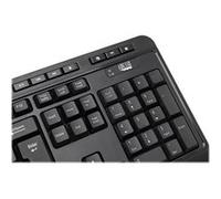 Adesso EasyTouch WKB-1320CB Antimicrobial - Ensemble clavier et souris - sans fil - 2.4 GHz - Français