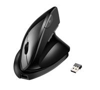 Adesso iMouse V30 Souris ergonomique verticale sans fil réglable avec angles personnalisables et commutateur DPI - Technologie avancée de capteur optique, réduit la fatigue du poignet, récepteur USB